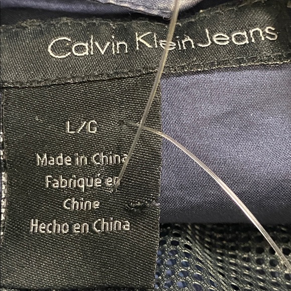 Calvin Klein Jeans navy blue long jacket - Picture 9 of 10